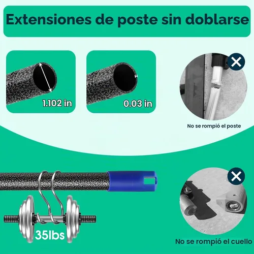 Vista 4 de Sierra de poste manual para podar árboles, sierra de poste de 10 pies con varillas ajustables para recortar ramas de árboles, poste de poda de poste