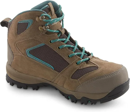 Vista 2 de Eddie Bauer Lincoln Mid Botas de senderismo para mujer, Azul (Denim)
