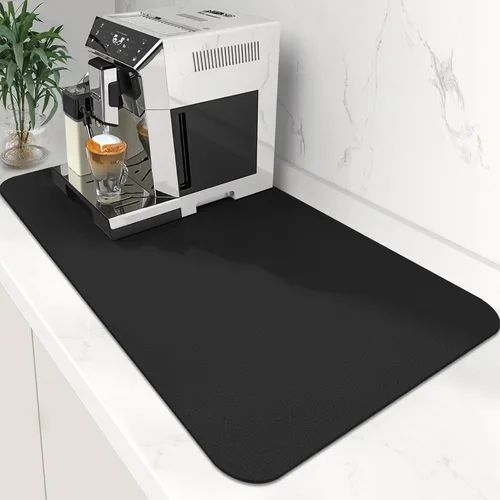 Vista 17 de Tapete de café súper absorbente para secar platos, tapete para barra de Caqui