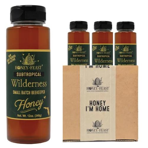 Vista 27 de Honey Feast Flower Powered Allergy Blend 10 veces miel, 12 onzas