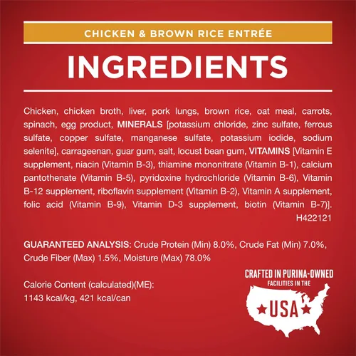 Vista 7 de Purina ONE - Paté natural, Paquete variado de comida húmeda enlatada para perros, SmartBlend Chicken Entree & Beef Entree - (6) latas de 13 oz.