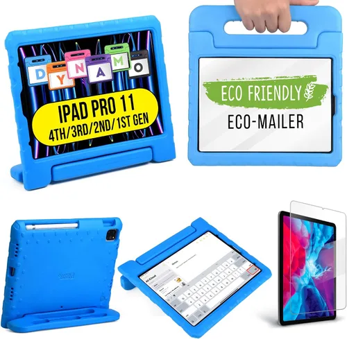 Vista 10 de Cooper Dynamo - Funda oficial para iPad Pro de 11 pulgadas para niños de 4ª/3ª/2ª/1ª/1ª generación 2022/2021/2020/2018 Espuma resistente, mango