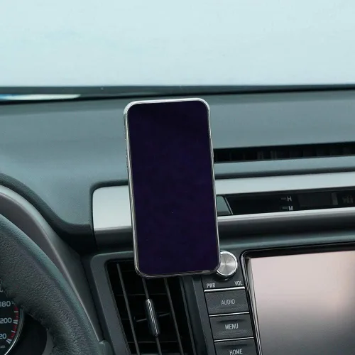 Vista 3 de BEERTE Soporte de teléfono para Toyota RAV4 2013-2018, ventilación de aire ajustable, soporte de teléfono celular para tablero de automóvil, soporte