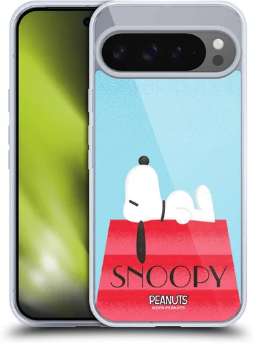 Vista 59 de Head Case Designs Snoopy Deco Dreams - Funda de gel con licencia oficial de Peanuts Blue Pattern [protección de grado militar] compatible con Google