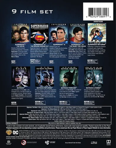 Vista 3 de Batman & Superman 9-Film Set (BD) [Blu-ray]