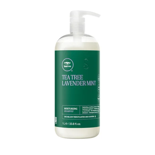 Vista 15 de Champú hidratante de lavanda y menta Tea Tree, hidrata + calma, para cabello grueso y seco