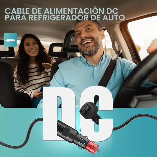 Vista 3 de EUHOMY Cable de alimentación CC de 12 V, cable de alimentación de 12 V, cable de alimentación CC de 12 V para refrigerador de automóvil, congelador
