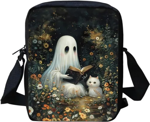 Vista 22 de Halloween Cat Small Messenger Bag Crossbody Shoulder Bag for Women Black Cat Pumpkin