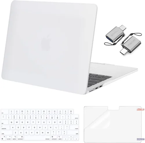 Vista 53 de Mosiso Funda para MacBook Air de 13 y 13.6 pulgadas, 2024, 2023 y 2022, M3 A3113, M2 A2681, Touch ID, carcasa rígida, cubierta de teclado, protector