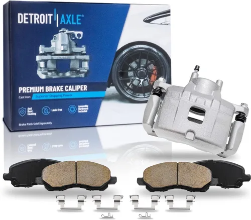 Vista 137 de Detroit Axle - Pinza de disco del lado del acompañante + pastillas de freno de cerámica de repuesto para Lexus HS250H Toyota RAV4 Prius V Scion xB
