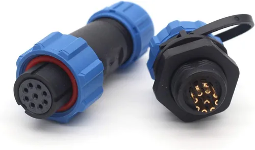 Vista 16 de SP13 2pin/3pin/4pin/5pin/6pin/7pin/9pin conector de cable de aviación, enchufe impermeable IP67, conector de equipo de luz LED
