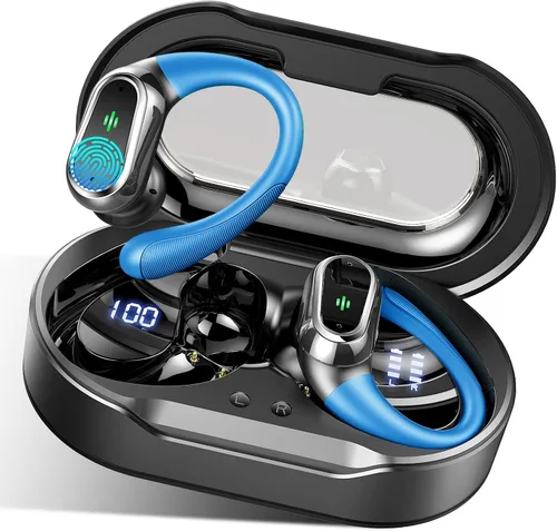 Vista 9 de Auriculares inalámbricos, Bluetooth 5.4 2026 deportivos, auriculares Bluetooth con micrófono ENC con cancelación de ruido, auriculares inalámbricos