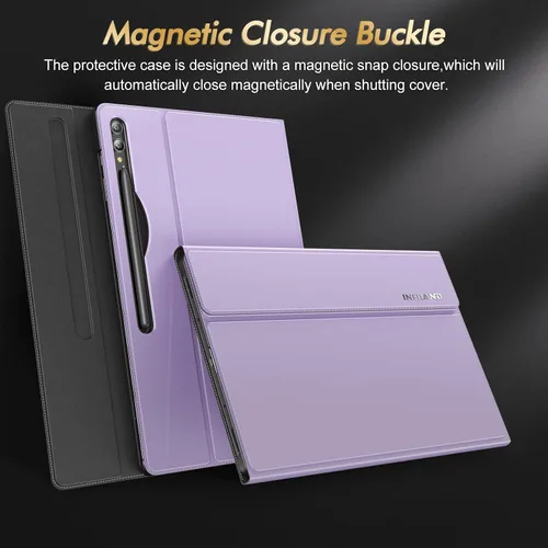 Vista 3 de INFILAND Funda para Galaxy Tab S10 Ultra/S9 Ultra/S8 Ultra de 14.6 pulgadas, funda de soporte multiángulo compatible con tableta Samsung Galaxy Tab