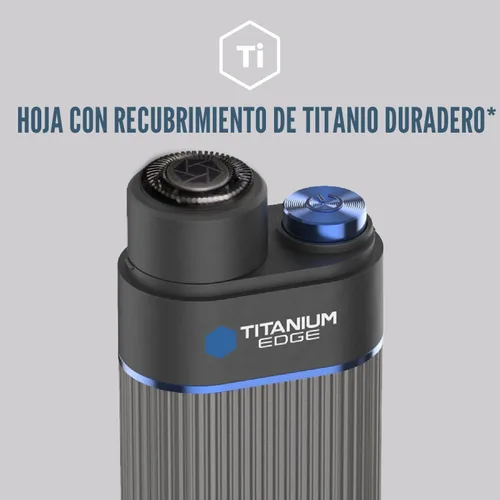 Vista 8 de Microtouch Titanium Edge - Recortador de orejas y nariz con doble cabeza de cuchillas rotativas con luz – Resistente al agua – Apto para viajes