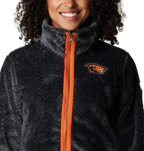 Vista 4 de Columbia Chaqueta de sherpa Collegiate Fire Side II con cierre completo para mujer