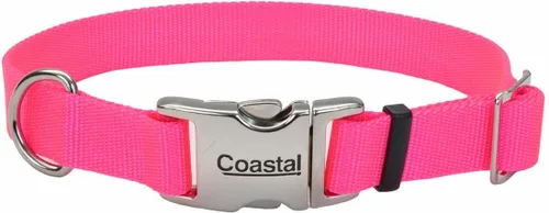 Vista 42 de Coastal Collar de perro ajustable para mascotas con hebilla de metal, cómodo collar de perro resistente a la decoloración con cierre a presión Negro