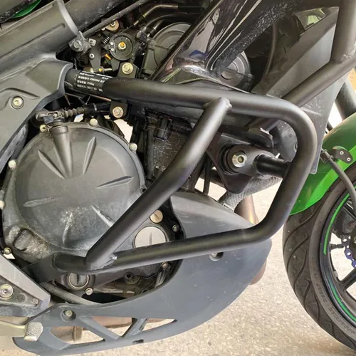 Vista 4 de Marco de barra de choque para motocicleta, protección del motor, parachoques de carretera compatible con Versys 650 KLE 650 2015 2016 2017 2018 2019