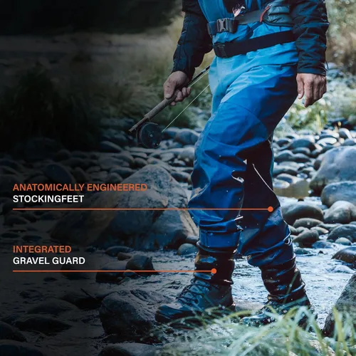 Vista 3 de Simms Vadeadores de pesca Freestone Stockingfoot para hombre