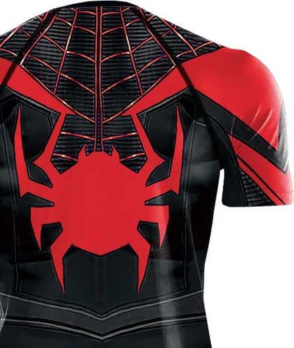 Vista 7 de TIMWOODER Camisa de compresión para hombre, camiseta de manga corta suave con estampado 3D, camiseta deportiva para gimnasio