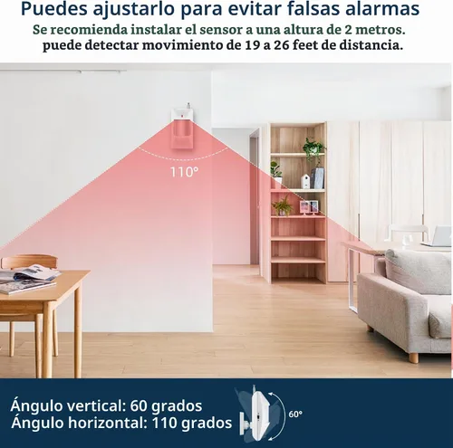 Vista 5 de Sistema de alarma WiFi para el hogar, sistema de alarma inalámbrico con sensor de movimiento de 120 dB, sensor de alarma de puerta de ventana