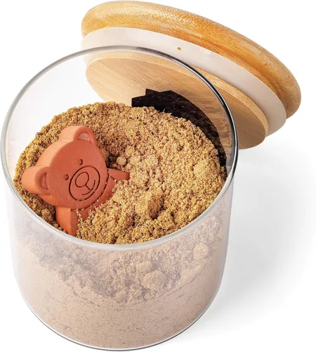 Vista 3 de Fox Run Terracotta Brown Sugar Bear Keeper and Saver, paquete de 1