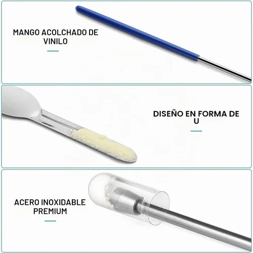 Vista 7 de Kits de máquina de llenado de cápsulas de 8 piezas para relleno de cápsulas de píldoras vacías, suministros para el hogar y laboratorio - Espátula