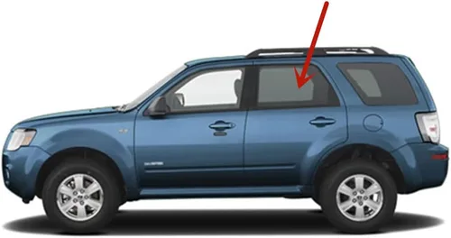 Vista 2 de Puerta trasera del lado izquierdo del conductor para puerta trasera compatible con modelos Ford Escape 2008-2012/Mazda Tribute 2008-2011/Mercury