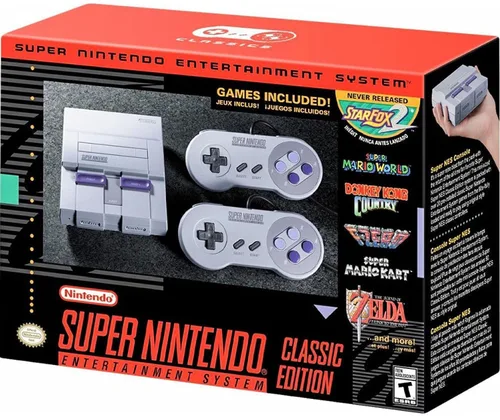 Vista 2 de Lenpos Video Game Console SNES Classic Edition System TF card inclues 785 Official Super NES Games, HDMI Output, SaveLoad Function