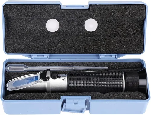 Vista 5 de Probador de alcohol, medidor de refractómetro profesional de mano para prueba de alcohol, instrumento de medición, herramienta de medición