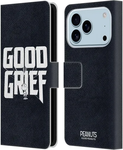 Vista 107 de Head Case Designs Funda de piel con licencia oficial de Peanuts Charlie Brown Good Grief Rock Tees compatible con Apple iPhone 11 Charlie Brown Buen