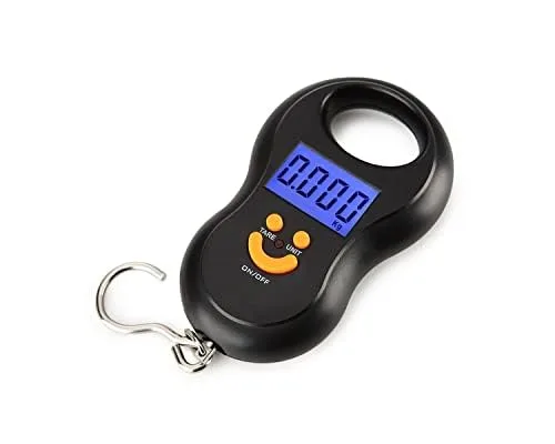 Vista 4 de SmileScale - Báscula digital de gran tamaño para equipaje, pantalla retroiluminada, capacidad de 110 libras 110.2 lbs, comprobador