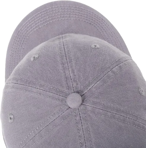 Vista 5 de Gorra de béisbol unisex de algodón liso en blanco para papá, ajustable, estilo vintage