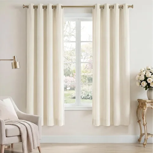 Vista 31 de StangH Cortinas de terciopelo gris de 84 pulgadas para oscurecer la habitación, con aislamiento térmico, cortinas gruesas y pesadas para sala