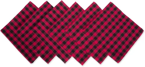 Vista 11 de DII Juego de servilletas de algodón lavable a máquina, básico diario, 20x20, rayas bajas, 6