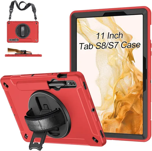 Vista 22 de Funda para Galaxy Tab S6 Lite de 10.4 pulgadas 2024/2022/2020: funda de TPU de grado militar a prueba de golpes con protector de pantalla - soporte