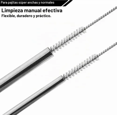 Vista 3 de Cepillo Limpiador de Pajita Stanley, Reutilizable Extra Largo para Taza Stanley de 40/30/20 oz, Cepillo de Limpieza de Pajitas de 10mm de Ancho