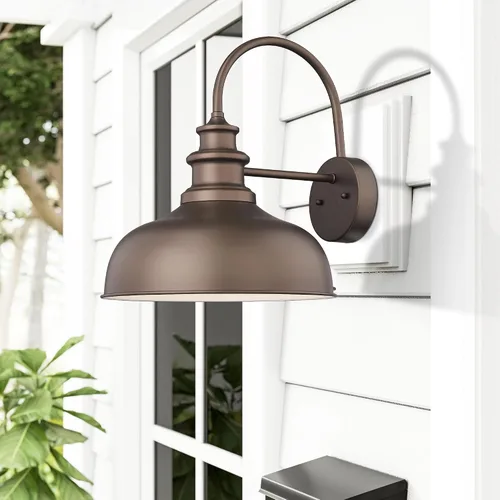 Vista 9 de Bestshared Luz de granero para exteriores, enchufe E26, luces de pared para exteriores, resistente a la intemperie, iluminación exterior industrial