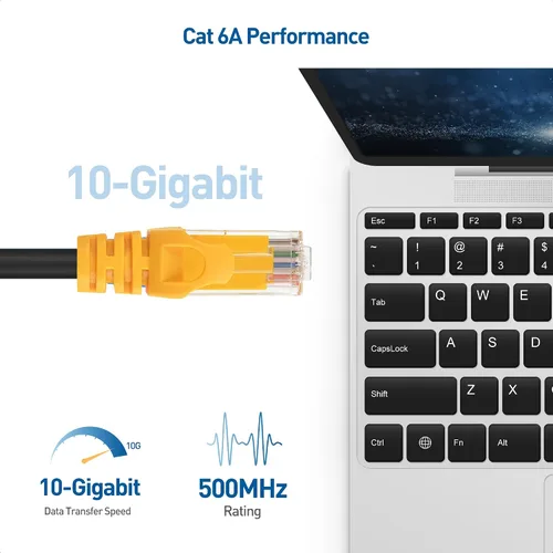 Vista 2 de Cable Matters Cable Ethernet Cat 6A de cobre puro de 10 Gbps 24 AWG – 100 pies