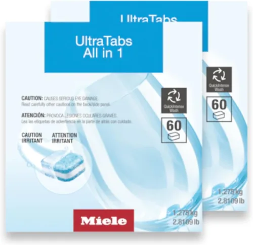 Vista 5 de Miele UltraTabs Eco - Tabletas para lavavajillas sin perfume, todos los lavavajillas