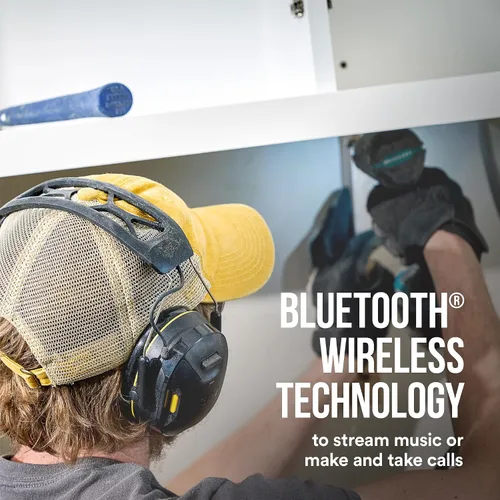 Vista 10 de 3M WorkTunes Connect - Protector auditivo inalámbrico con tecnología Bluetooth, protección auditiva Bluetooth con una calificación de reducción