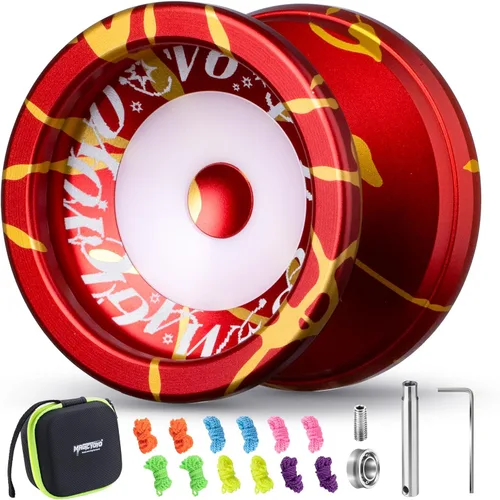Vista 10 de MAGICYOYO Yoyo Profesional Responsivo para Niños de 8-12, V6 Locus Yo Yo de Doble Función para Adultos, Yo-yo de Truco de Giro con el Dedo