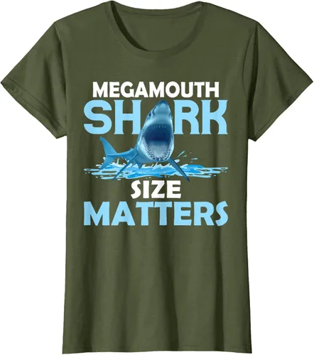 Vista 11 de Mega Shark Size Matter Camiseta Fun Shark Puns, Negro