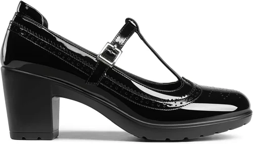 Vista 2 de DREAM PAIRS Zapatos de vestir clásicos de tacón Oxford con correa en T para mujer