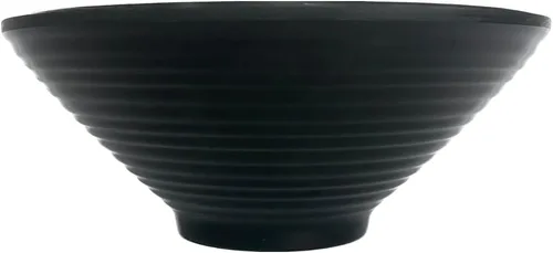 Vista 2 de Juego de cuencos redondos de melamina para ramen japonés Vietnam Pho fideos para sopa, negro, 5.5 pulgadas, 7 pulgadas, 8 pulgadas, 9 pulgadas