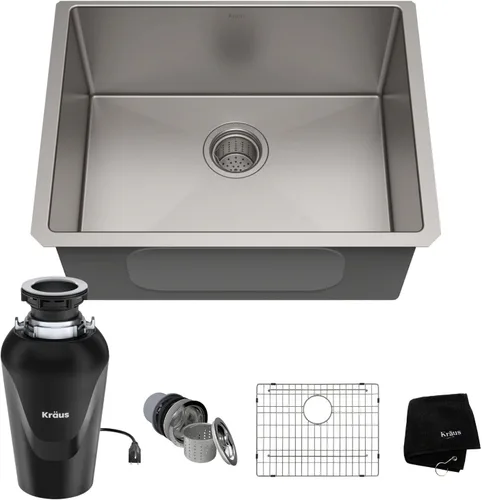 Vista 20 de Kraus KHT301-25 Standart PRO Kitchen Fregadero de Cocina de Acero Inoxidable, 25 Pulgadas