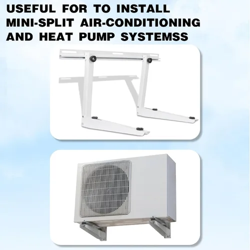 Vista 5 de Kojem Soporte de montaje en pared de 400 libras compatible con sistemas universales de bomba de calor de aire acondicionado mini split sin