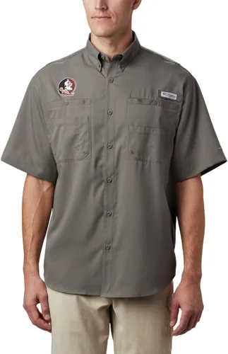 Vista 18 de Columbia NCAA Camisa Tamiami de Manga Corta para Hombre Universitaria Tallas Grandes y Altas Fla - Azul