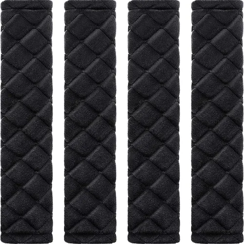 Vista 7 de Tatuo Paquete de 4 Fundas para Cinturón de Seguridad Extra Largas Almohadillas para Cinturón de Seguridad para Automóvil Suaves y Cómodas Fundas