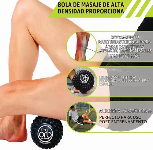 Vista 4 de Pro-Tec Athletics Orb Massage Balls, Vary in Size and Color, Deep Tissue Massage, Muscle Relief, Promotes Flexibility, Hamstring, Quadriceps, Calf