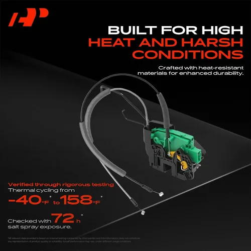 Vista 4 de A-Premium Actuador de bloqueo de puerta delantera izquierda del lado del conductor compatible con Hyundai Accent 2012-2017, conector de 5 pines